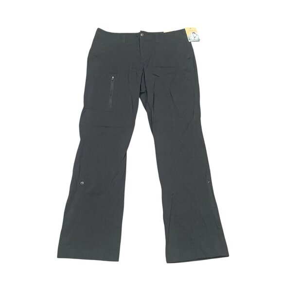 Royal Robbins Eco-traveler Pants Women’s 12 Black Versatile Gorpcore SPF 50 NWT - Picture 1 of 11